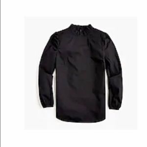 J. Crew long sleeve ruffleneck blouse